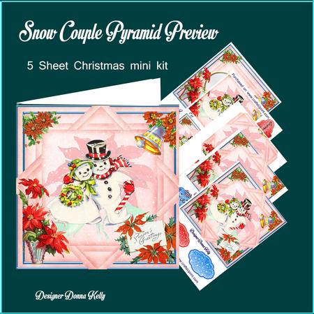 Snow Couple Christmas 5 Sheet Mini Kit