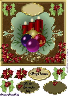 Elegant Christmas Card Front