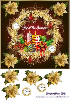 Golden Wreath Christmas