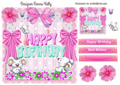 Very Pink Birthday Girl