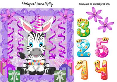 Pink & Purple Age Birthday