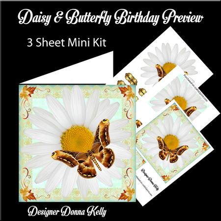 Daisy & Butterfly Birthday Mini Kit 2