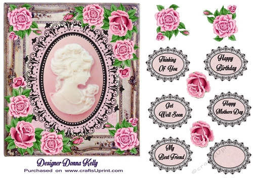 Elegant Cameo All Occasion Card Front