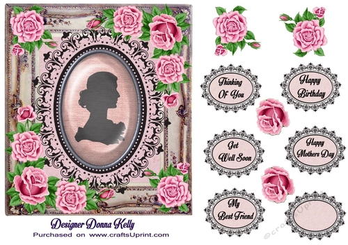 Elegant Cameo All Occasion Card Front 2