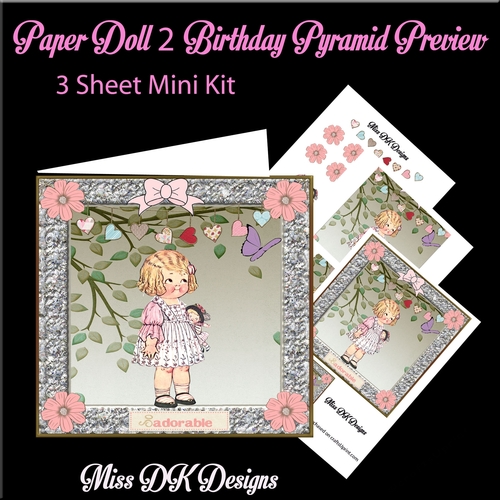 Paper Doll 2 Pyramid Card Front