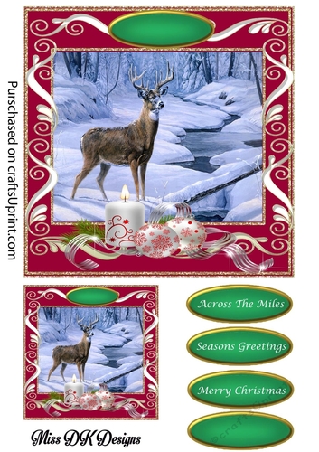A Christmas gift card front 3