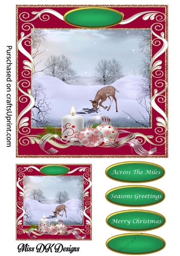 A Christmas gift card front 4