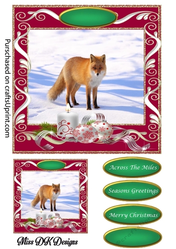 A Christmas gift card front 5