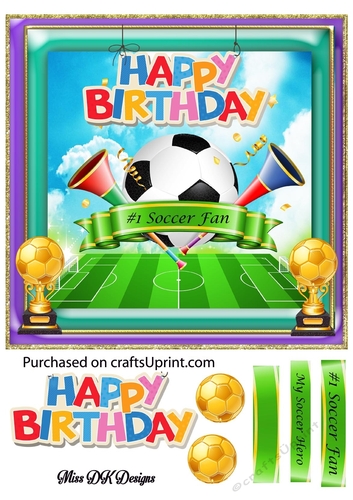 Soccer Lovers Birthday Card 