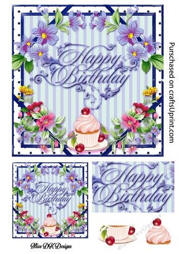 Cupcake Happy Birthday 3