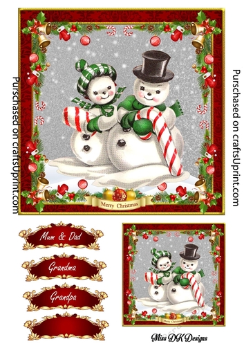 Christmas Snow couple 3