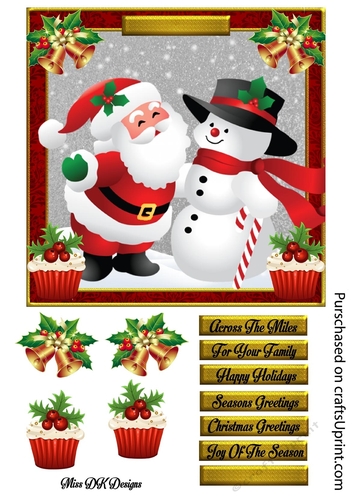Cutie Santa & Snowman 4
