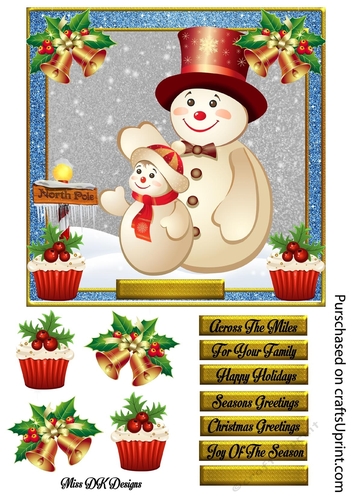 Cutie Snowman & Child 12