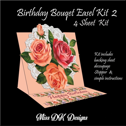 Birthday Bouquet Easel Card 2