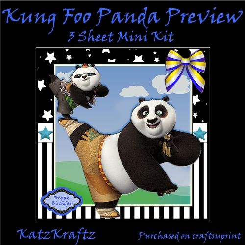Kung Foo Panda 1 Birthday Mini Kit