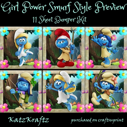 Girl Power Smurf Style Bumper Kit