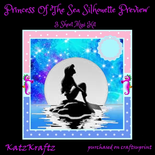 Princess Of The Sea Silhouette Mini KIt