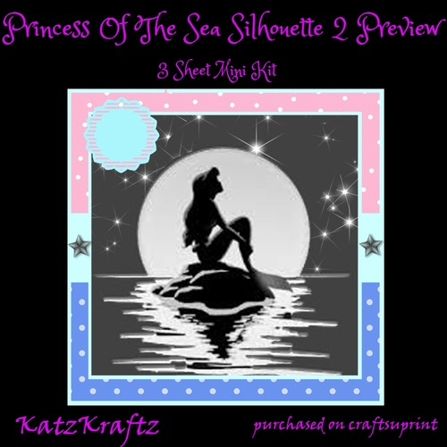 Princess Of The Sea Silhouette 2 Mini KIt