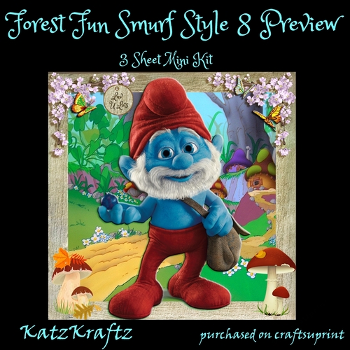 Forest Fun Smurf Style 8 Mini Kit