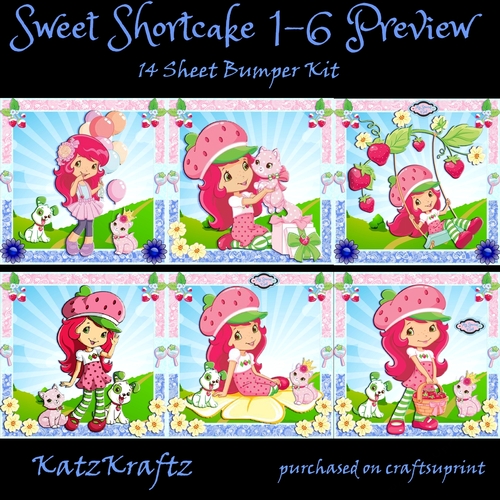 Sweet Shortcake 1-6 Bumper Kit