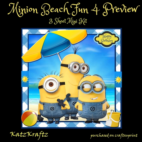 Minion Beach Fun 4 Mini Kit