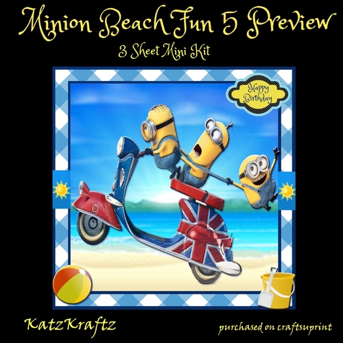Minion Beach Fun 5 Mini Kit