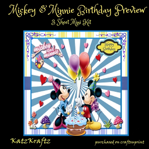 Mickey & Minnie Birthday Mini Kit