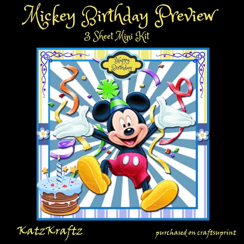 Mickey Birthday Mini Kit