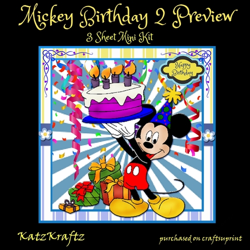 Mickey Birthday 2 Mini Kit