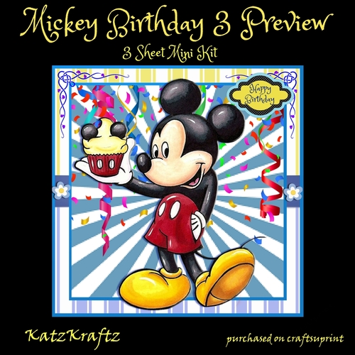 Mickey Birthday 3 Mini Kit