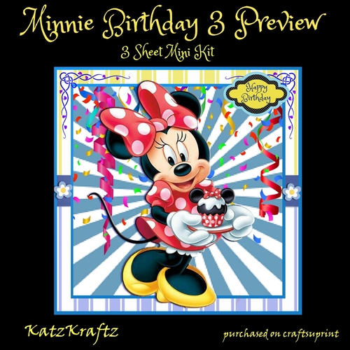 Minnie Birthday 3 Mini Kit