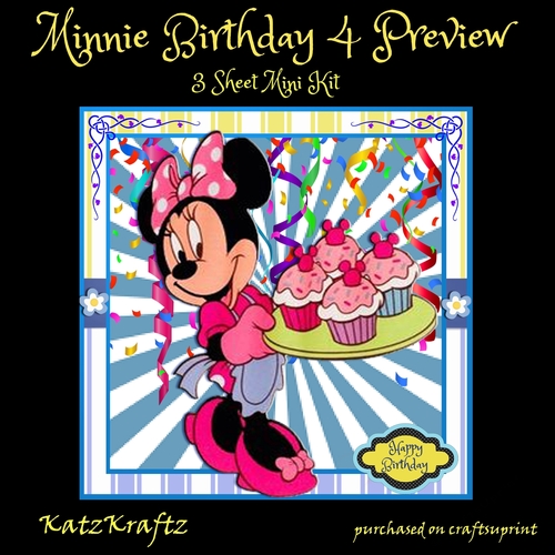 Minnie Birthday 4 Mini Kit