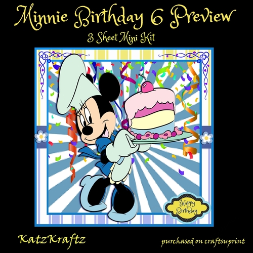 Minnie Birthday 6 Mini Kit