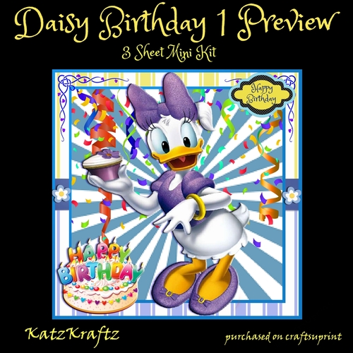 Daisy Birthday 1 Mini Kit