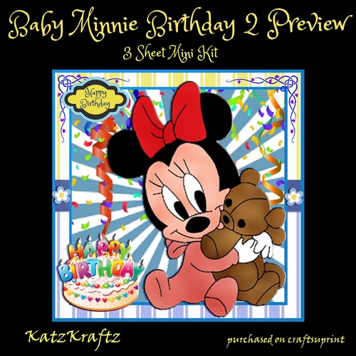 Baby Minnie Birthday 2 Mini Kit