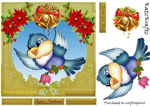 Christmas Blue Bird 2
