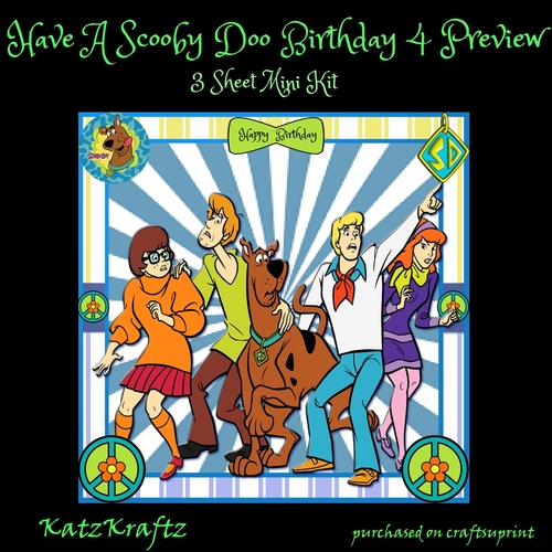 Have A Scooby Doo 4 Birthday Mini Kit