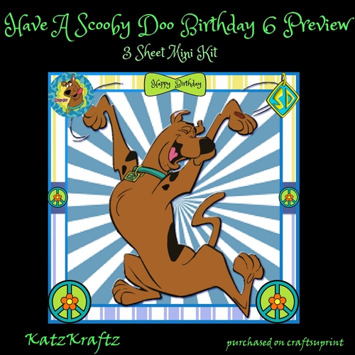 Have A Scooby Doo 6 Birthday Mini Kit