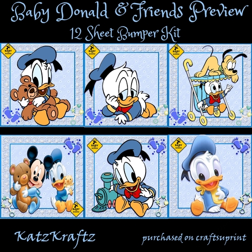 Baby Donald & Friends Bumper Kit