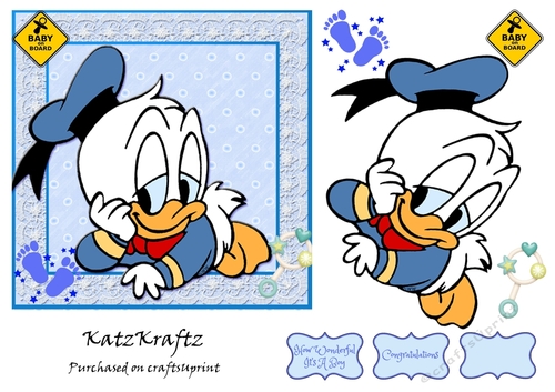 Baby Donald & Friends 2 Quick Card