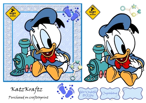 Baby Donald & Friends 5 Quick Card