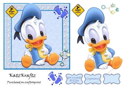 Baby Donald & Friends 6 Quick Card