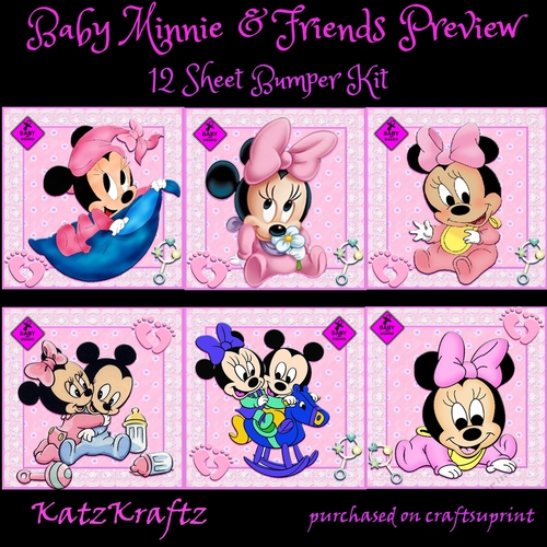 Baby Minnie & Friends Bumper Kit