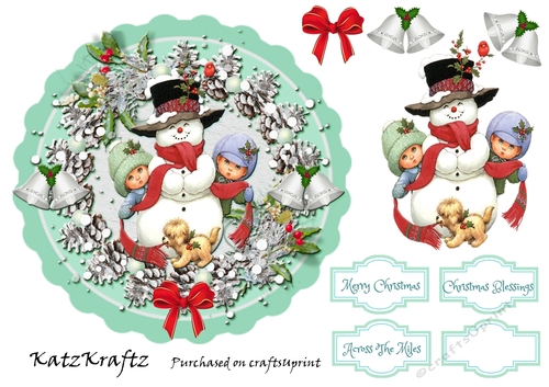 Snowman Topper 1