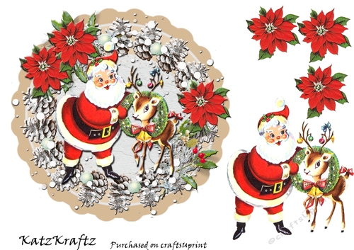 Vintage Reindeer Christmas 5