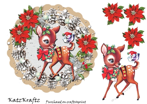 Vintage Reindeer Christmas 6
