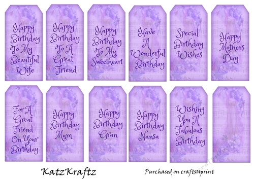 Vintage Birthday tags 6