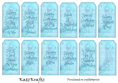 Vintage Birthday tags 8