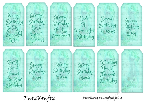 Vintage Birthday tags 9