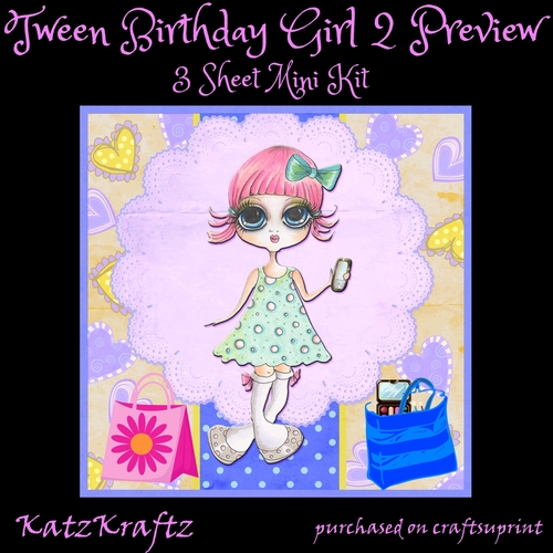 Tween Birthday Girl 2 Mini Kit